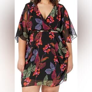 City Chic Women's Dress Jungle Essence gorgeous Print Mini Size L Large 20
